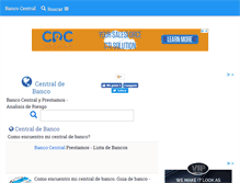 Tablet Screenshot of centralbancos.com